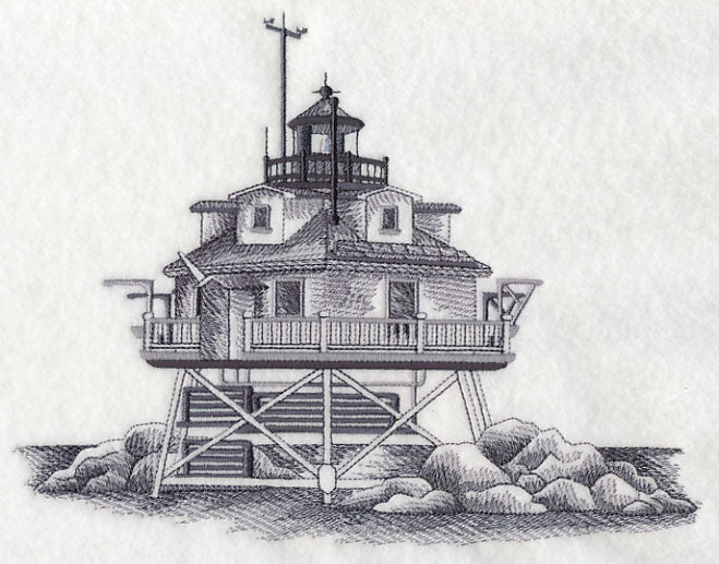 Thomas Point Shoal Lighthouse Sketch (Maryland)
