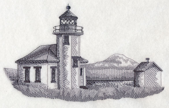 Point Robinson Lighthouse Sketch (Washington)