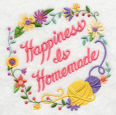 Happiness Is Homemade Wreath