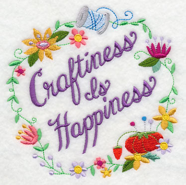 Craftiness Is Happiness Wreath