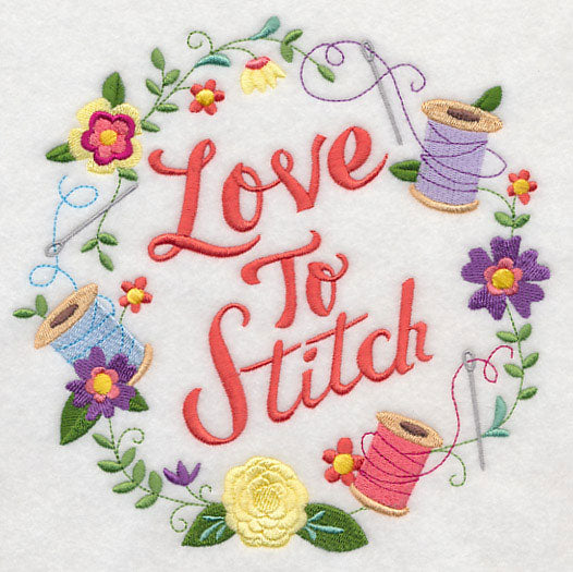 Love To Stitch Wreath
