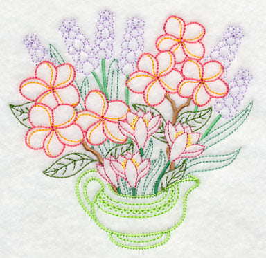 Frangipani and Hyacinth Bouquet (Vintage)