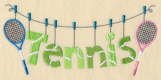 Tennis Love Clothesline