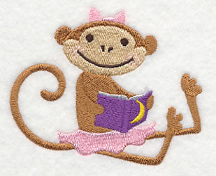 Little Miss Monkey Reads a Book