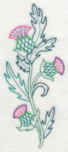 Celtic Thistle Spray (Vintage)