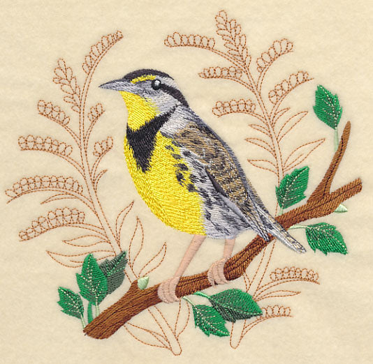Meadowlark with Delicate Branches