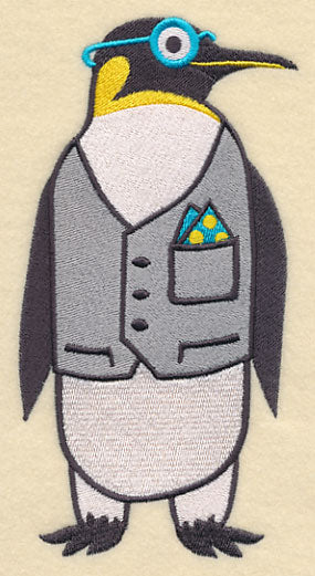 Brainy Penguin in Glasses