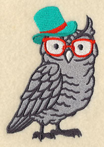 Brainy Owl in Glasses