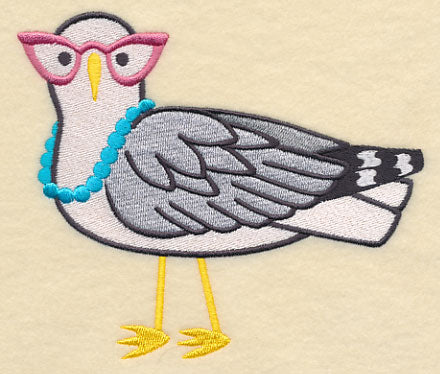 Brainy Seagull in Glasses