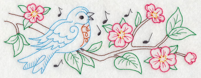 Singing Bluebird Border (Vintage)