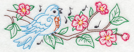 Singing Bluebird Border (Vintage)