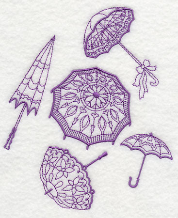 Victorian Parasol Collage