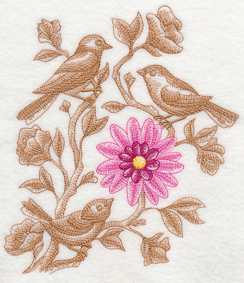Birds in Bloom (Toile)