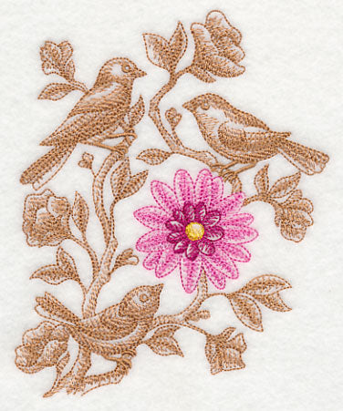 Birds in Bloom (Toile)