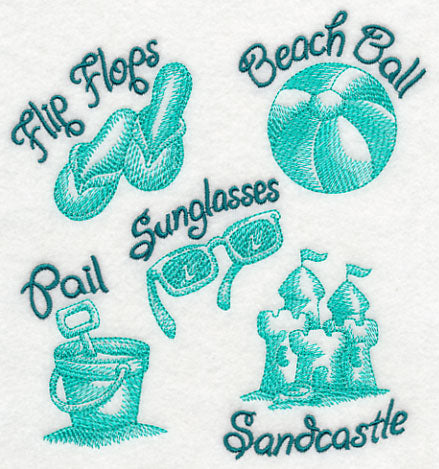 Fun In the Sun Collage (Toile)
