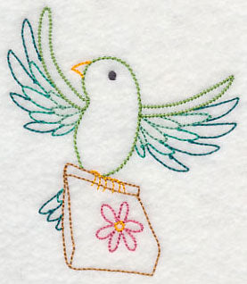 Gardening Bird with Seed Pack (Vintage)