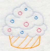 Sweet Cupcake with Candy Dots (Vintage)