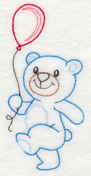 Teddy Bear with Balloon (Vintage)