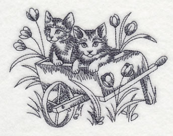 Kittens in Cart