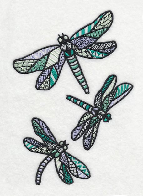 Dragonfly Spring (Blackwork)