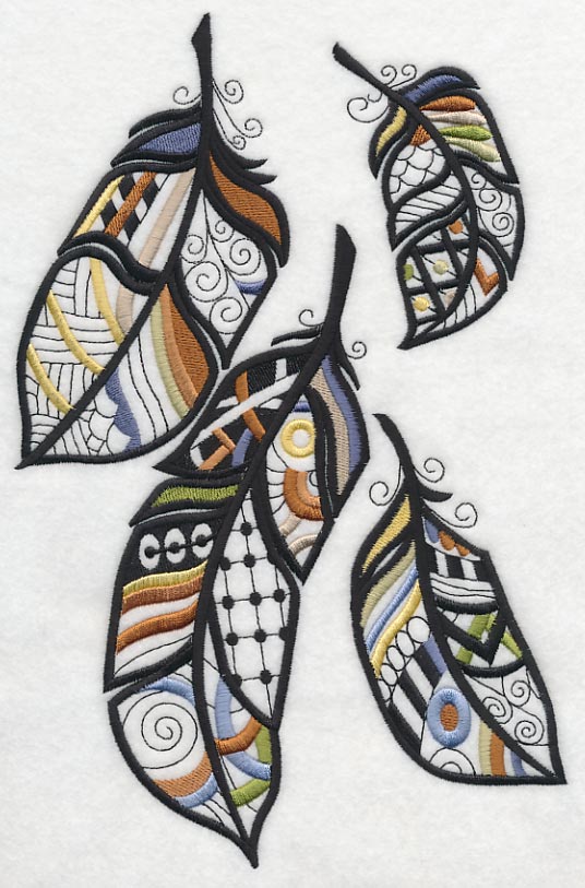 Feathered Flair (Blackwork)