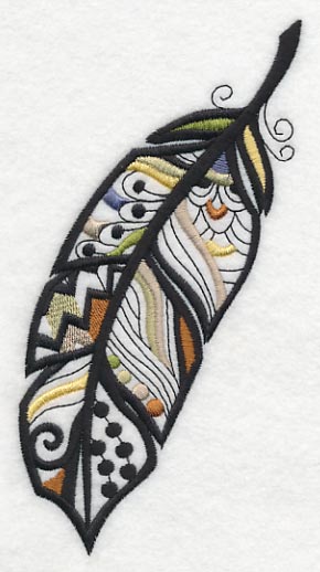 Feather Flair (Blackwork)