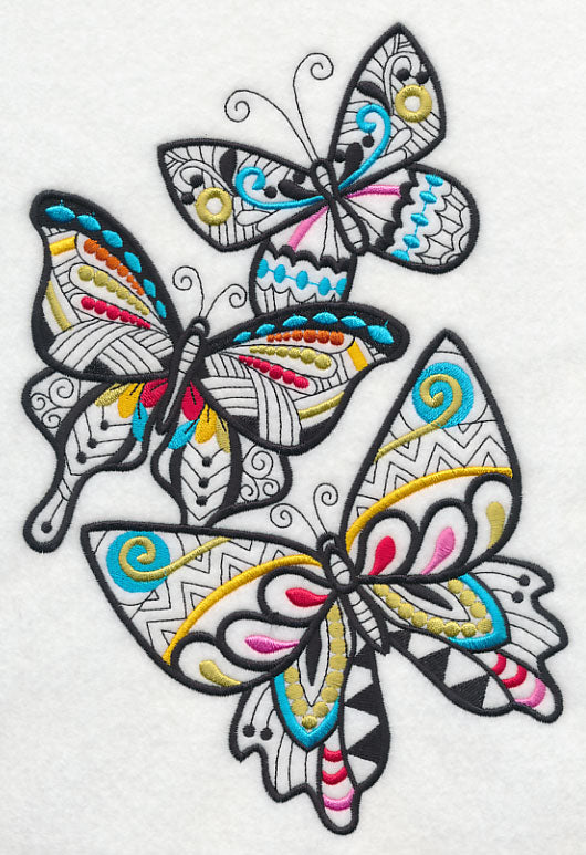 Butterflies Frenetic (Blackwork)