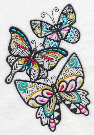 Butterflies Frenetic (Blackwork)