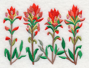 Indian Paintbrush Border