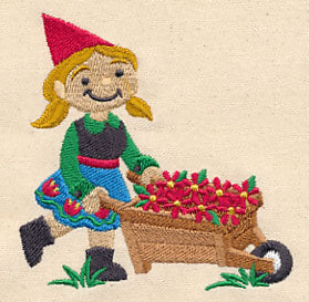 Garden Gnome with Wheelbarrow