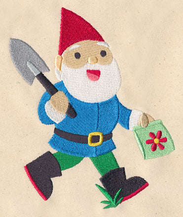 Garden Gnome with Trowel and Seeds