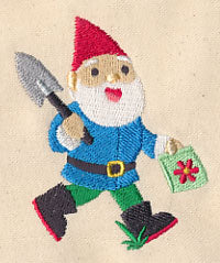 Garden Gnome with Trowel and Seeds