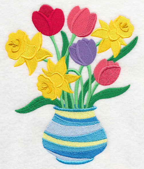 Pretty Tulip and Daffodil Bouquet