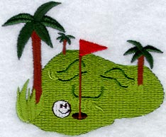 Tropical Golf Green
