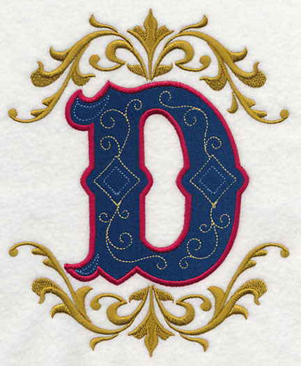 Illuminated Letter D (7.8 inch)