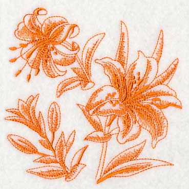 Tiger Lily Botanical (Toile)