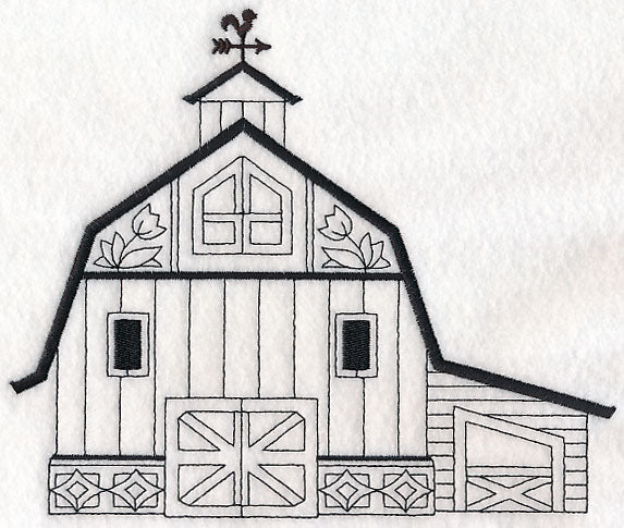 Country Barn (Blackwork)