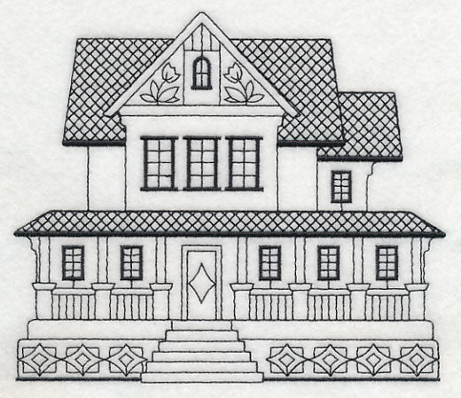 Farmhouse (Blackwork)