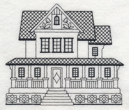 Farmhouse (Blackwork)