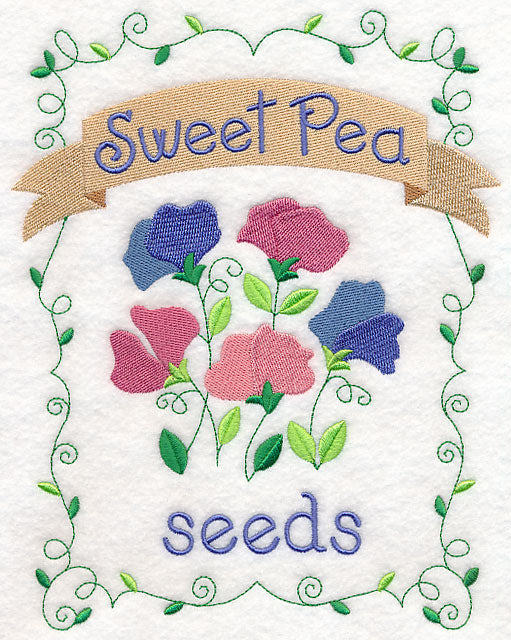 Country Charm Seed Packet - Sweet Pea