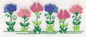 Country Charm Border - Sweet Pea