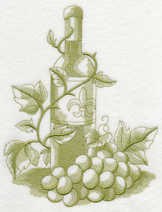 French Market Wine (Toile)