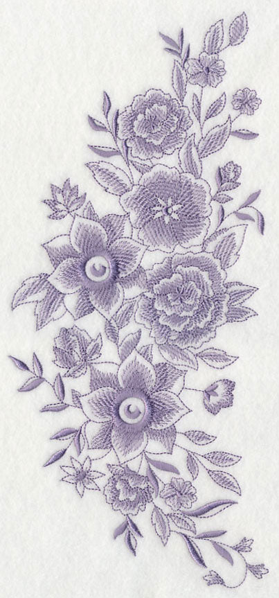 Blooming Bright Flower Spray (Toile)