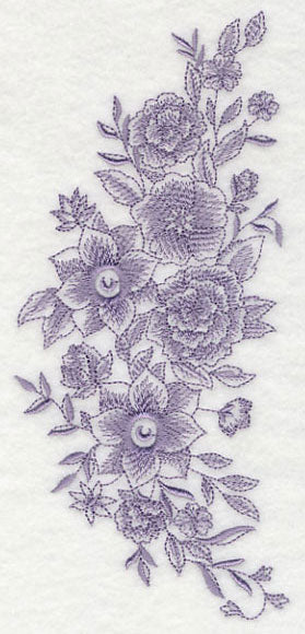 Blooming Bright Flower Spray (Toile)