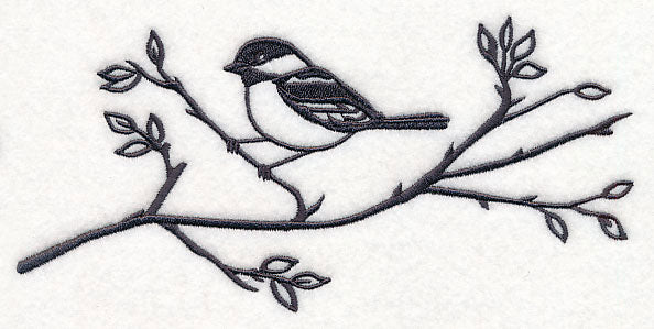 Simply Birds on Branches - Chickadee