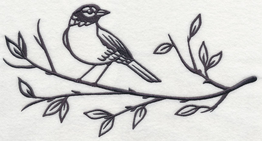 Simply Birds on Branches - Robin