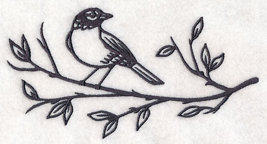 Simply Birds on Branches - Robin