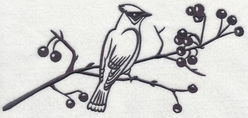 Simply Birds on Branches - Cedar Waxwing