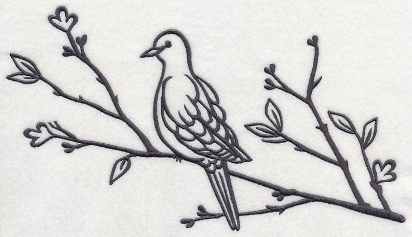 Simply Birds on Branches - Mourning Dove