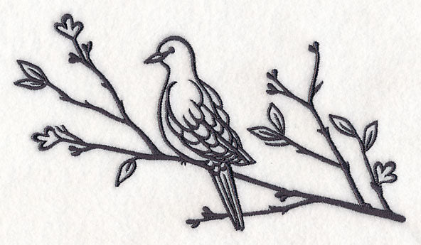 Simply Birds on Branches - Mourning Dove